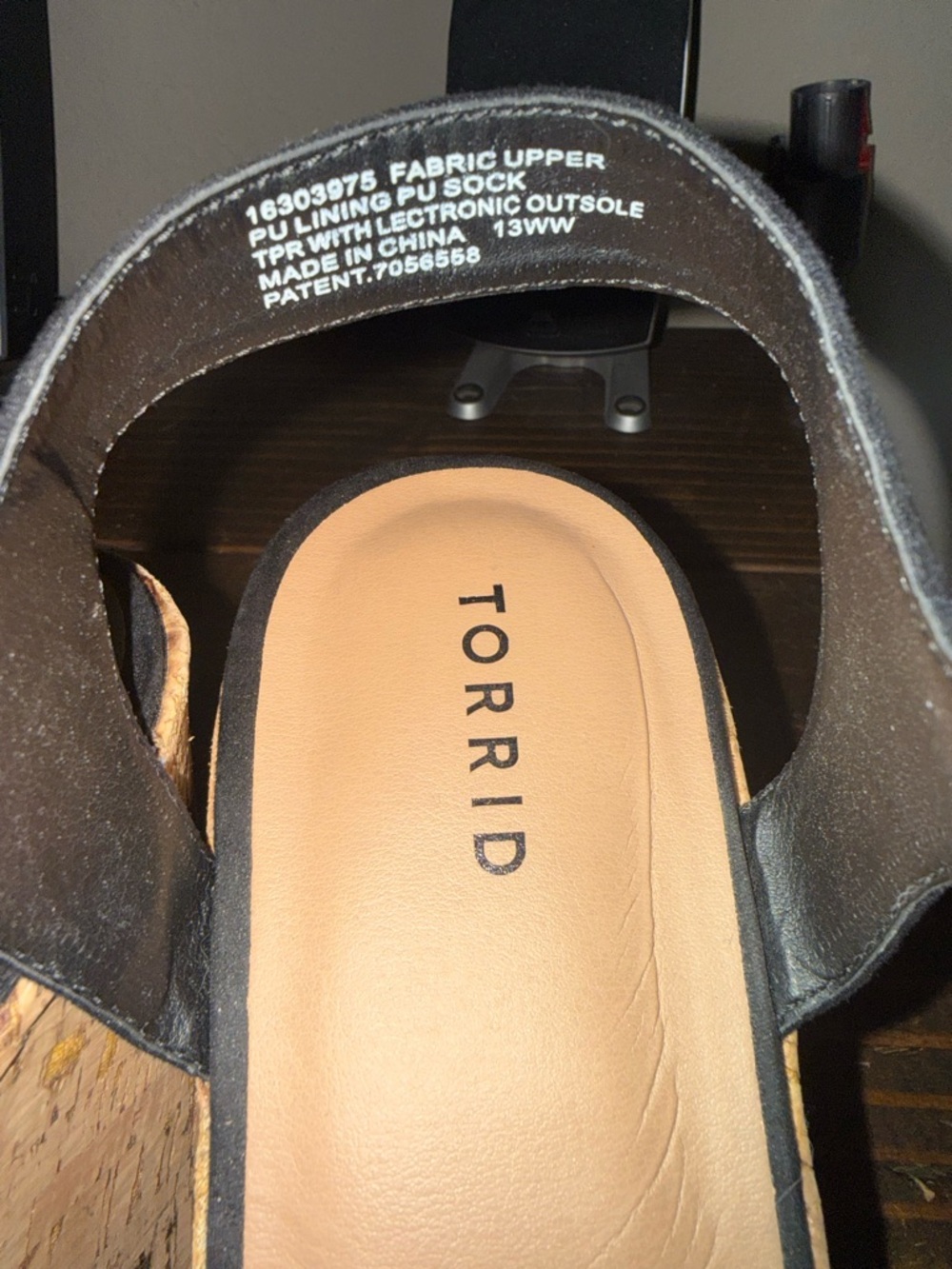 Torrid Black Zip Front Heel Strappy wedges - Picture 7 of 9